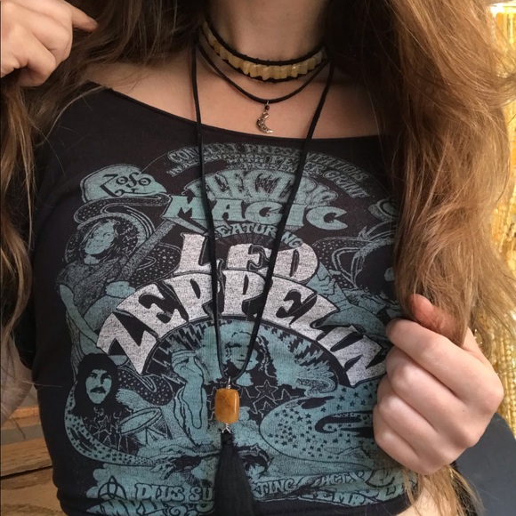 Free People Jewelry - 🍄Handmade OOAK Citrine Crystal Moon Necklace